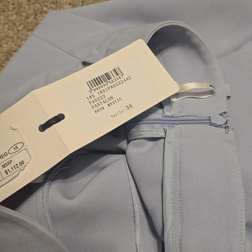 Women's Light Blue Mugler Pants xs